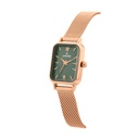 Logues Quartz Analogue Green Dial Rose Mesh Strap Watch For Women (2)