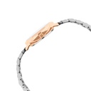 Logues Quartz Analogue Green Dial Rose Two Tone Metal Strap Watch For Women (4)