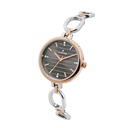 Logues Quartz Analogue Grey Dial Rose Two Tone Metal Strap Watch For Women (2)