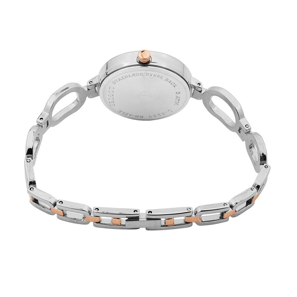 Logues Quartz Analogue Grey Dial Rose Two Tone Metal Strap Watch For Women (3)