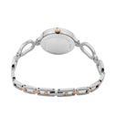 Logues Quartz Analogue Blue Dial Rose Two Tone Metal Strap Watch For Women (3)