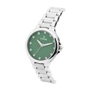 Logues Quartz Analogue Green Dial Steel Metal Strap Watch For Women (2)