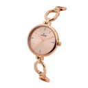 Logues Quartz Analogue Rose Dial Rose Metal Strap Watch For Women (2)