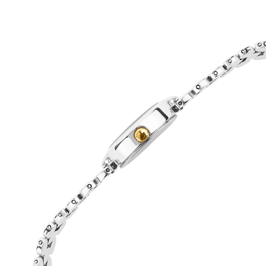 Logues Quartz Analogue Ivory Dial Gold Two Tone Metal Strap Watch For Women (4)