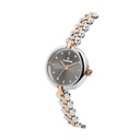Logues Quartz Analogue Grey Dial Rose Two Tone Metal Strap Watch For Women (2)