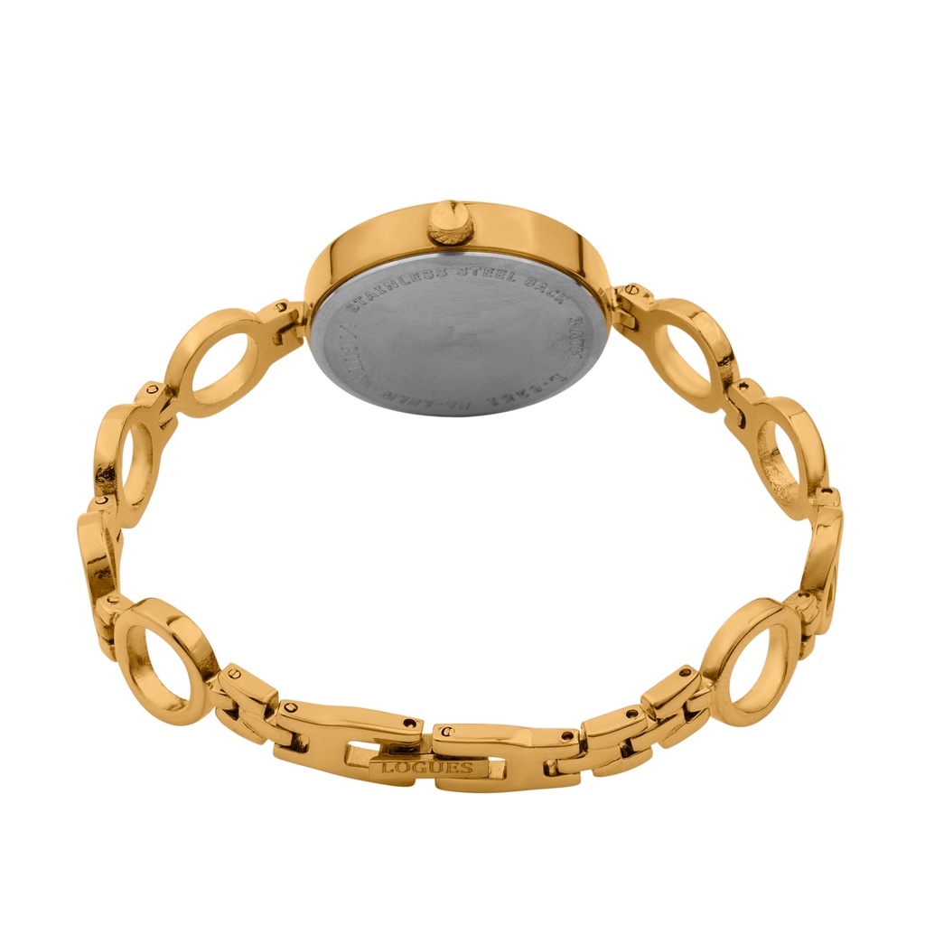 Logues Quartz Analogue Green Dial Gold Metal Strap Watch For Women (3)