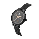 Logues Quartz Analogue Black Dial Black Mesh Strap Watch For Women (2)