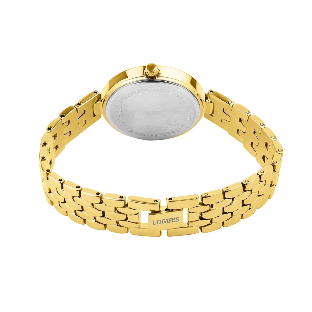 Logues Quartz Analogue Green Dial Gold Metal Strap Watch For Women (3)
