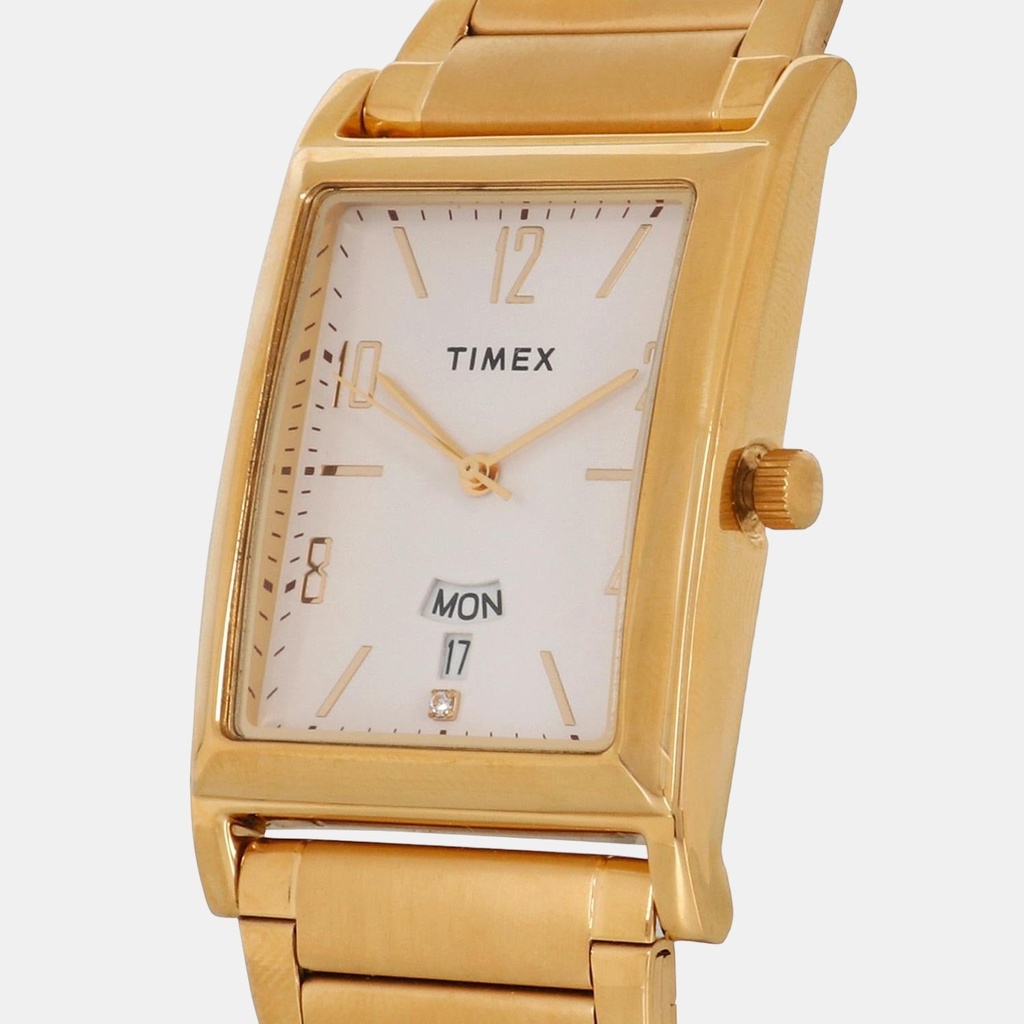 Timex Trendline Men Quartz White Dial Analog Stainless Steel Watch TW000L517 (3)