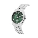 Logues Quartz Analogue Green Dial Steel Metal Strap Watch For Men (2)
