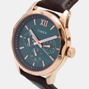 Timex Signio Men Quartz Blue Dial Multi-Function Leather Watch TW0TG7601 (3)