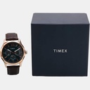 Timex Signio Men Quartz Blue Dial Multi-Function Leather Watch TW0TG7601 (5)