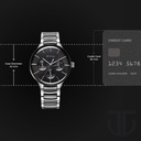 Titan Ceramic Fusion Multifunction Black Dial Stainless Steel With Ceramic Links Strap Watch For Men (3)