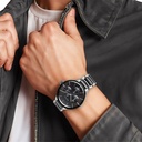 Titan Ceramic Fusion Multifunction Black Dial Stainless Steel With Ceramic Links Strap Watch For Men (7)