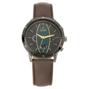Titan Quartz Chronograph Green Dial Leather Strap Watch for Men