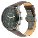 Titan Quartz Chronograph Green Dial Leather Strap Watch for Men