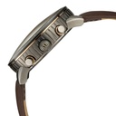 Titan Quartz Chronograph Green Dial Leather Strap Watch for Men