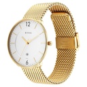 Titan Black and Gold Quartz Analog with Date Silver Dial Stainless Steel Strap Watch for Men