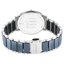 Titan Edge Fusion Slim Two-Toned Steel And Ceramic Strap Blue Dial Analog Watch for Men