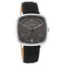 Titan Neo Curve Quartz Analog with Date Anthracite Dial Black Leather Strap Watch for Men