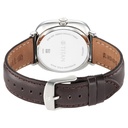 Titan Neo Curve Quartz Analog with Date With Date Blue Dial Brown Leather Strap Watch for Men