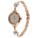 Titan Quartz Analog Grey Dial Metal Strap Watch for Women
