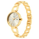 Titan Raga Viva Golden Dial Analog with Date Metal Strap Watch for Women