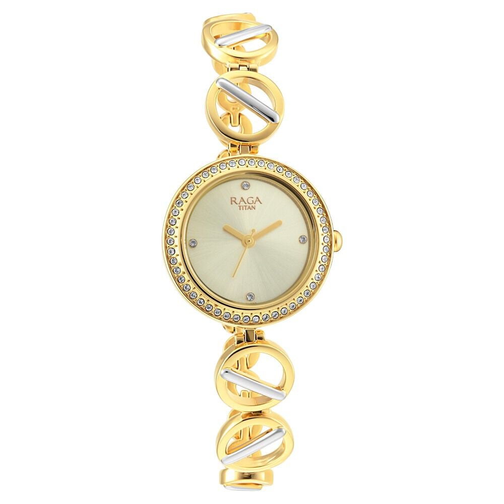 Titan Raga Viva Silver Dial Women Watch With Metal Strap
