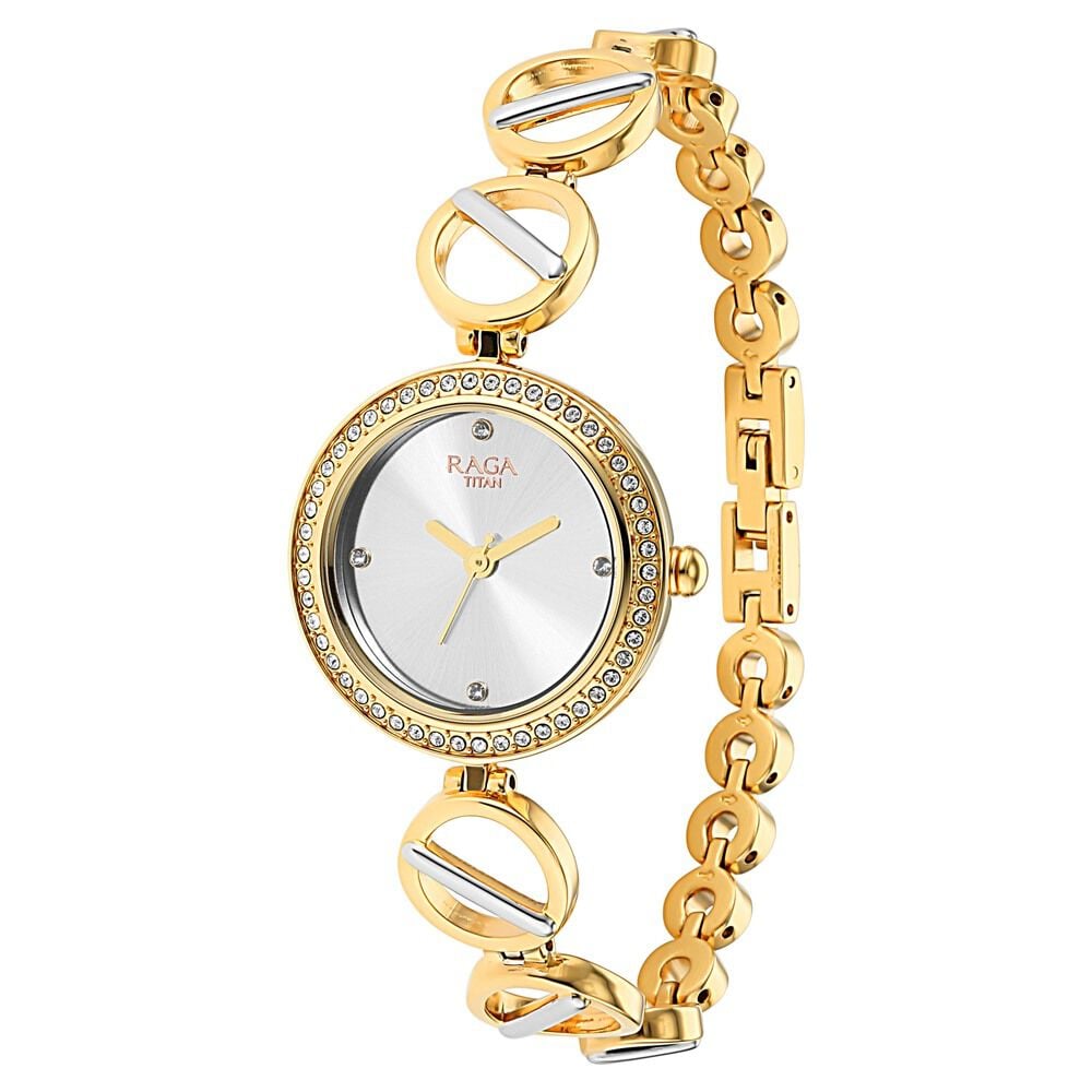 Titan Raga Viva Silver Dial Women Watch With Metal Strap