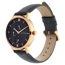 Titan Women's Regal: Roman Numeral Black Dial & Leather Strap Watch