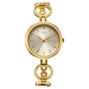 Titan Raga Viva Golden Dial Quartz Analog with Date Metal Strap Watch for Women