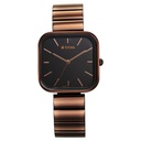 Titan Purple Stackables Quartz Analog Black Dial Stainless Steel Strap Watch for Women