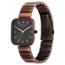 Titan Purple Stackables Quartz Analog Black Dial Stainless Steel Strap Watch for Women