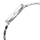 Titan Purple Stackables Quartz Analog White Dial Stainless Steel Strap Watch for Women