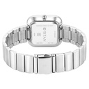Titan Purple Stackables Quartz Analog White Dial Stainless Steel Strap Watch for Women