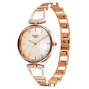Titan Raga Ascend Quartz Analog Mother Of Pearl Dial With Two Toned Color Metal Strap Watch For Women