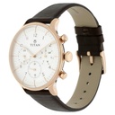 Titan Quartz Multifunction White Dial Leather Strap Watch for Men