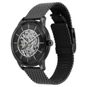 Titan Mechanical Black Dial Automatic watch for Men with Stainless Steel Strap