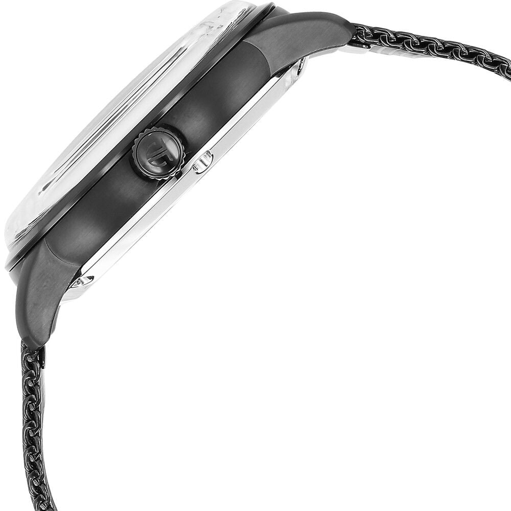 Titan Mechanical Black Dial Automatic watch for Men with Stainless Steel Strap