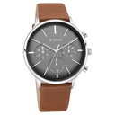 Titan Quartz Multifunction Blue Dial Leather Strap Watch for Men