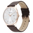 Titan Classique Slimline Silver Dial Analog with Date Leather Strap watch for Men