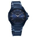Titan Classic Slim Quartz Analog with Date Blue Dial Stainless Steel Strap Watch for Men