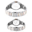 Titan Bandhan Quartz Analog Sun-Moon Silver Dial Two Toned Stainless Steel Strap Watch For Couple