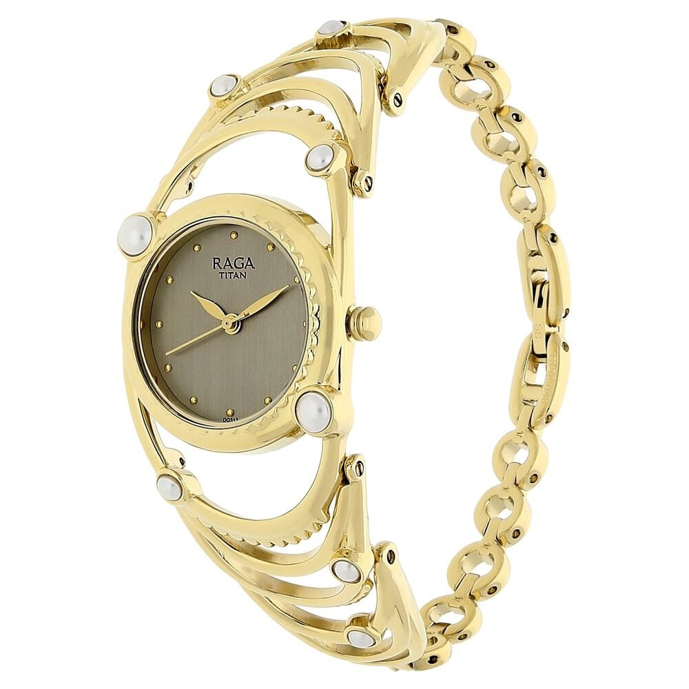 Titan Raga Aurora Grey Dial Women Watch With Metal Strap