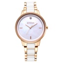 Titan Purple Ceramics MOP Dial Analog Steel and Ceramic Strap Watch for Women