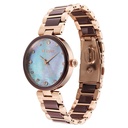 Titan Purple Ceramics Mother of Pearl Dial Analog Steel and Ceramic Strap Watch for Women