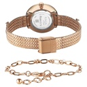 Titan Raga Memoirs Quartz Analog Mother Of Pearl Dial With Rose Gold Metal Strap Watch For Women