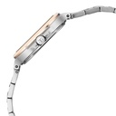 Titan Slim Square Quartz Analog with Date Silver Dial With Two Toned Color Stainless Steel Strap Watch For Women