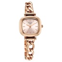 Titan Raga Showstopper Quartz Analog Rose Gold Dial Metal Strap Watch For Women