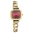 Titan Raga Showstopper Quartz Analog Maroon Dial Metal Strap Watch For Women